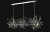 Светильник подвесной Crystal Lux GARDEN SP3х3 L1200 CHROME